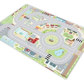 Pista para carrinho hotwheels cidade praça central 1,4x1,0m
