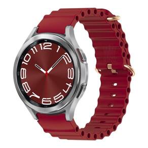 Pulseira Correa De Silicone Ondulada Para Watch6 Classic 43