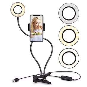 Ring light completo suporte celular maguiagem live stream
