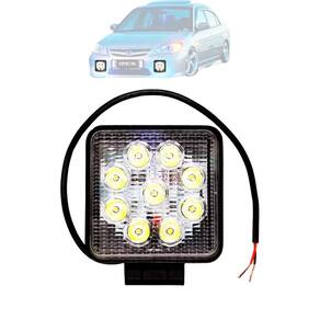 Farol De Milha Led 27W Quadrado 9 Leds Off Road Universal