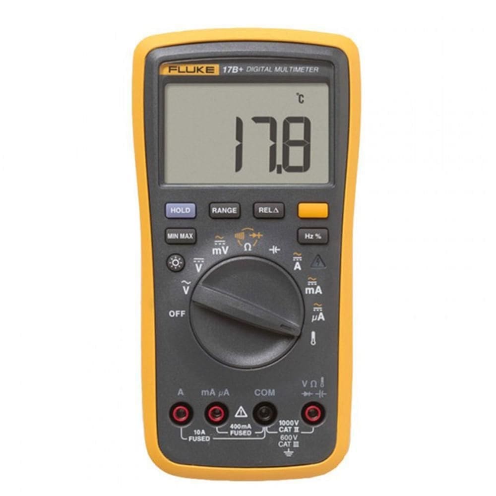 Multímetro digital 600 v cat iii ac e dc fluke 17b+