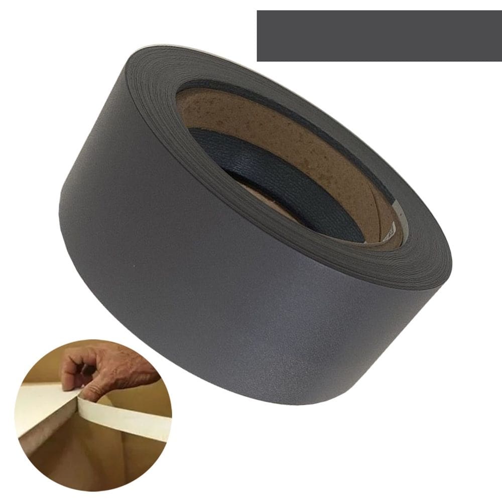 Fita De Borda PVC Grafito Tx 96mm X 20m Tabone