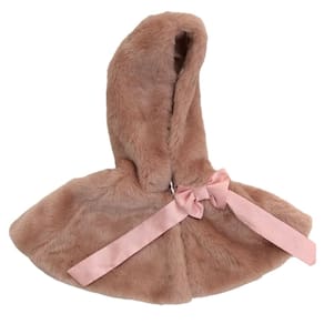 Pelerine Infantil com capuz rose Petit Cherie