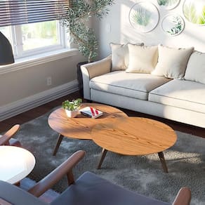 Kit Mesa de Centro Ambiente Luna Freijó - Imcal