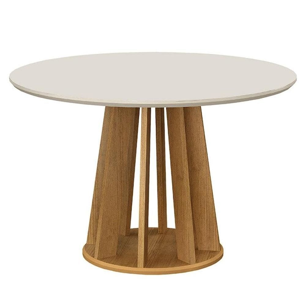 Mesa de Jantar Rose Cinamomo Off White - Valdemóveis