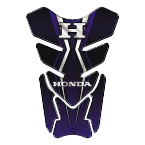 Adesivo Resinado Protetor De Tanque Moto Honda Universal Azul Cor Azul