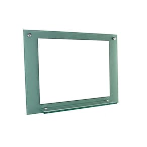 Espelho para banheiro com prateleira 80cm verde