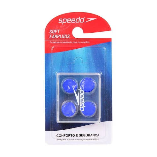 imagem-Protetor de ouvido soft earplug 2.0 speedo para natação azul