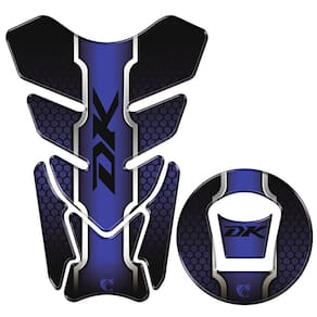 Adesivo Resinado Protetor Tanque E Bocal Moto Haojue Dk 150 Azul Cor Azul