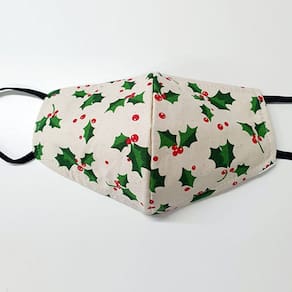 Máscara facial de pano fantasia jogado Holly White 1 Cada por círculo de presentes