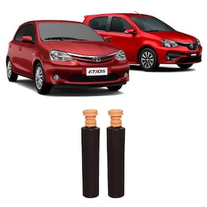 Kit parcial batente guarda pó traseiro etios 2012 2013 2014