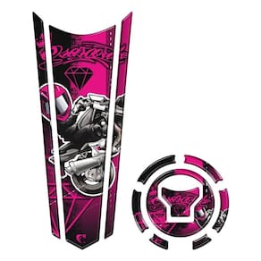 Adesivo Protetor Tanque E Bocal Gravata Honda Ano Acima 2018 Rosa Cor Rosa