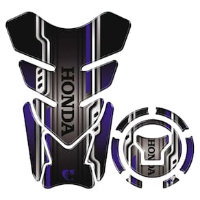 Kit Protetor Tanque Adesivo Moto Honda Acima 2018 Azul Cor Azul