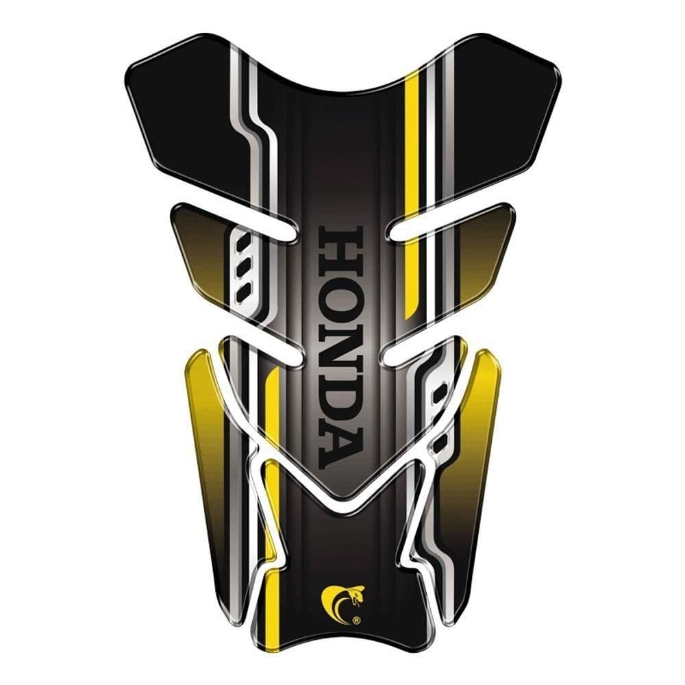 Adesivo Resinado Protetor De Tanque Moto Honda Universal Dourado Cor Dourado