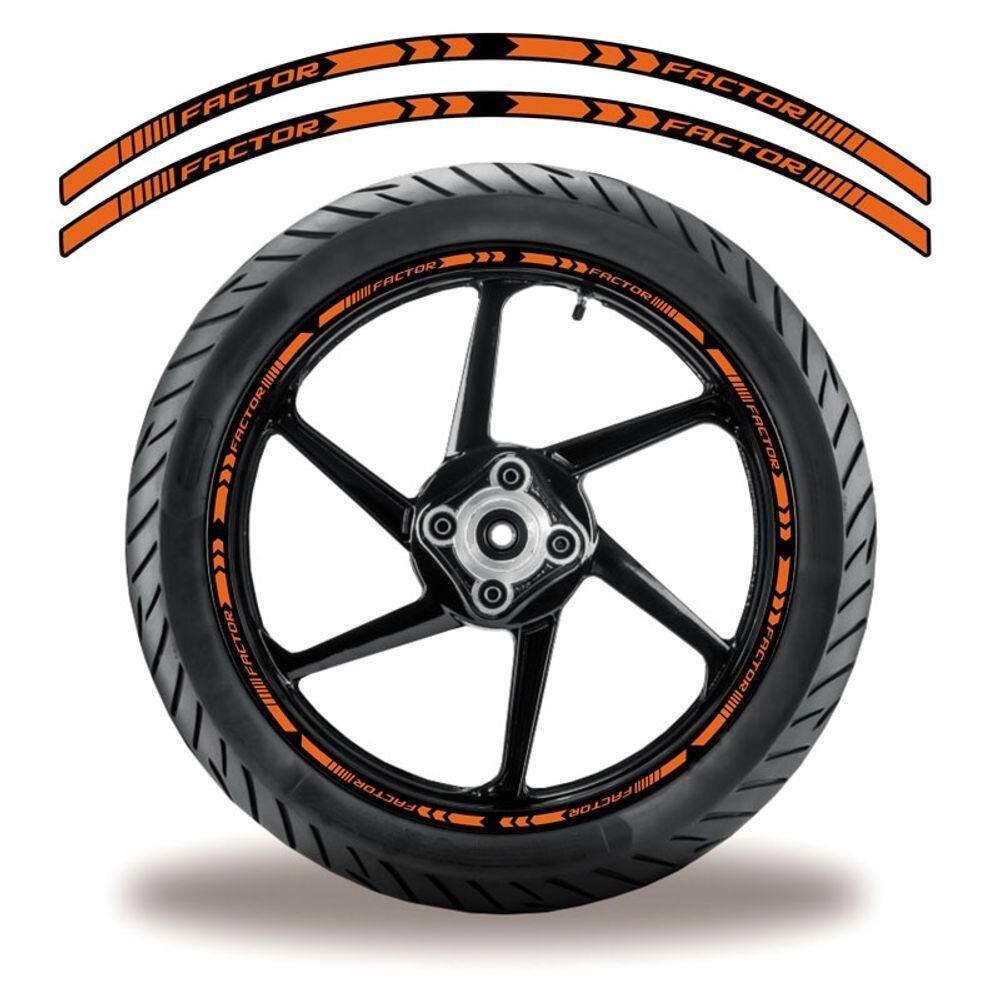 Friso De Roda Adesivo Refletivo Factor Laranja Laranja