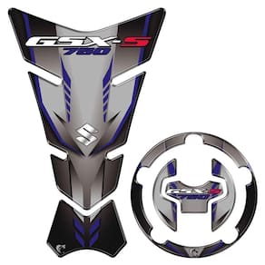 Adesivo Resinado Protetor De Tanque Motos Suzuki Gsx-s 750 Cor Azul