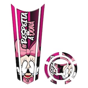 Adesivo Protetor Tanque E Bocal Gravata Honda Ano Acima 2018 Minnie Cor Rosa