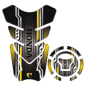 Kit Protetor Tanque Adesivo Moto Honda Acima 2018 Dourado Cor Dourado