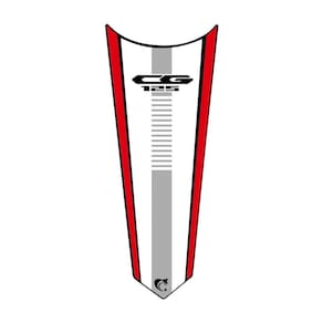 Adesivo Faixa Gravata Tanque Moto Cg Titan 125/150/160 Vermelho Cor Cg 125