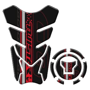 Kit Adesivo Protetortanque E Bocal Honda Twister + 2018 Vermelho Vermelho