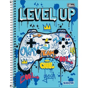 Caderno Espiral Universitário 20 Matérias Show Feminino/Masculino 320 Folhas Capa Dura Tilibra