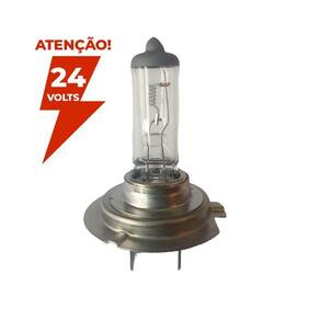 Lâmpada h7 halógena 24v - 70w px26d branca