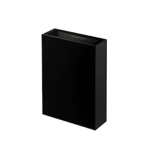 Arandela led taschibra quadre slim ip65 preto bivolt - 6500k