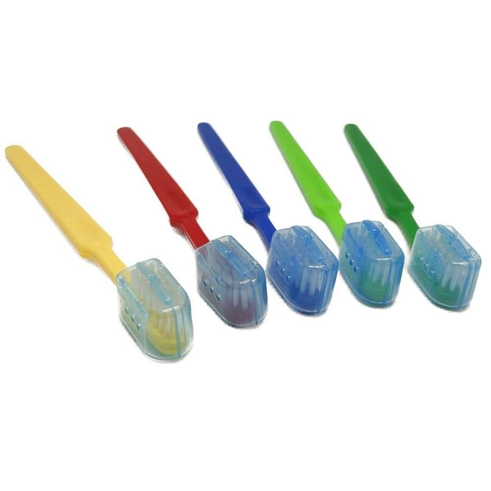 Kit 150 escovas de dente infantil protetor de cerdas macias