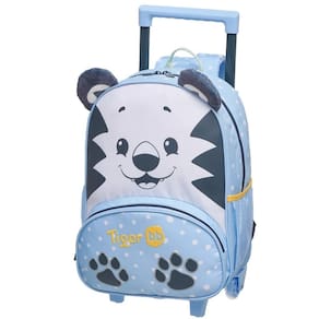 Mochila de Rodinhas Tigor  T. Tigre Com Alças Toddler Azul
