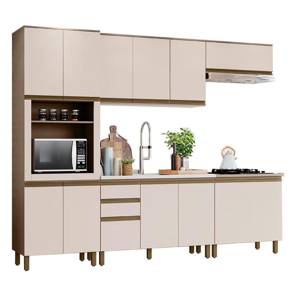 Cozinha Modulada Évelin 6 Peças Duna Cristal – Henn