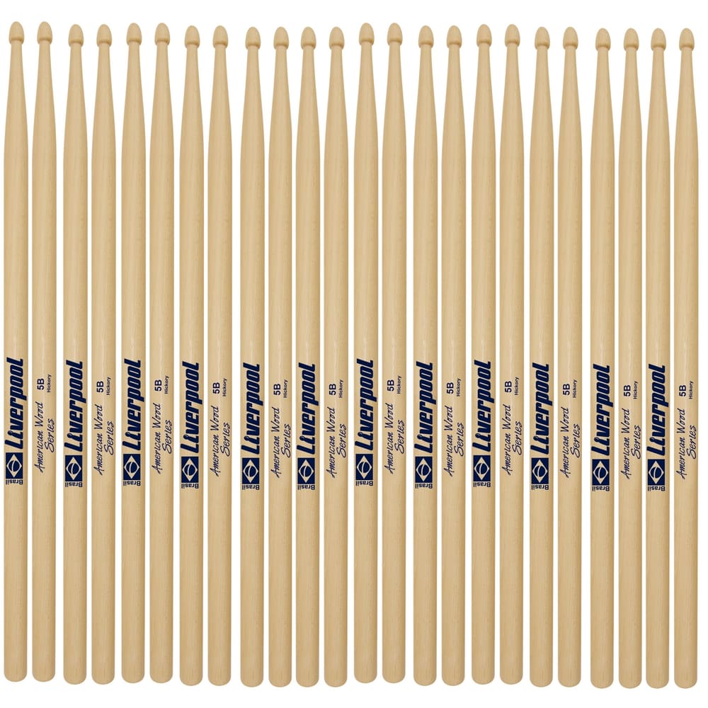 Baqueta 5b hickory 12 pares p. madeira Liverpooll HY DZ5BM
