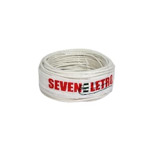 Fio cabo flexível 6 mm branco- 30 metros