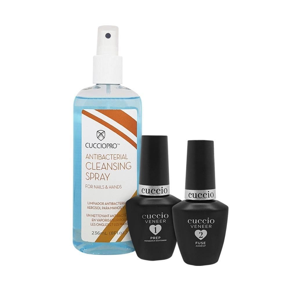 Kit preparadores alongamento cuccio desidratador primer prep