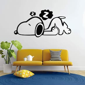 Aadesivo De Parede Snoopy Dormindo