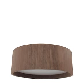 Plafon Wood Redondo 60Cm - 5 Luzes E27 - Imbuia