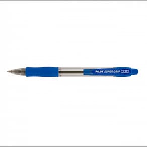 Caneta super grip bp 10r m 1.0 azul pilot 12 unidades
