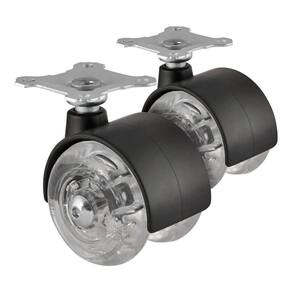 Kit rodízio ca51 n pu transparente silicone