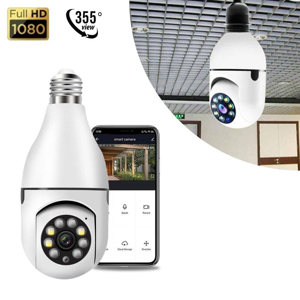 Câmera ip lâmpada wifi full hd visão noturna yoosee