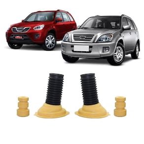 Kit guarda pó + batente dianteiro chery tiggo 2013 2014 2015