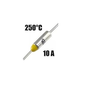 05 pçs fusível térmico 250c graus 10a 250v para cafeteira