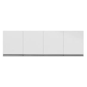 Armário Aéreo para Cozinha Andréia 4 Portas 150 cm Branco Brilho - AJL