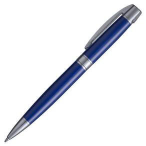 Caneta crown - master chrome azul esferográfica