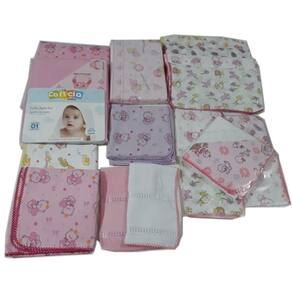 Kit enxoval básico para recém nascido  menina