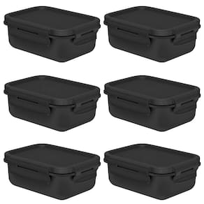 Kit 6 Potes Marmita Hermética OU Mini Marmitou Preta