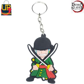 Chaveiro One Piece  - Roronoa Zoro duas katana