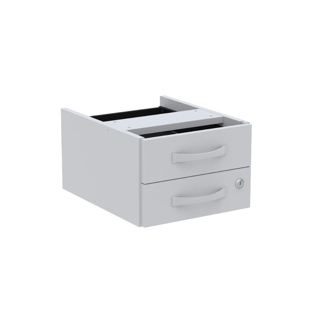 2 Gavetas Para Mesa Maxxi 20X29x37 Branco Pandin