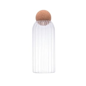 Pote lyor classic de vidro com tampa de rolha 1,050l