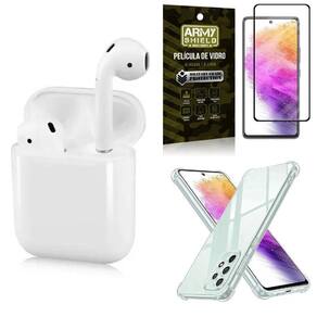 Kit capinha a73 5g + fone ouvido bluetooth ly122 + película