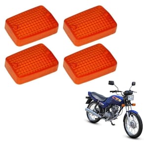 Jogo 4 lente pisca laranja cg ml today titan 125 1983 a 1999