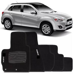 Tapete automotivo mitsubishi asx carpete base pinada